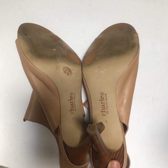 Charles David tan heels.   Size 10 - Picture 6 of 6